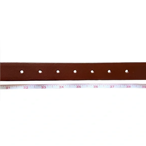 J. Crew Classic Belt Italian Leather Dark Nutmeg - Picture 5 of 6
